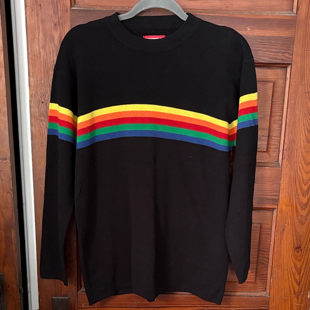Unionbay Vintage 90’s Rainbow Stripe Sweater Size M LIKE NEW